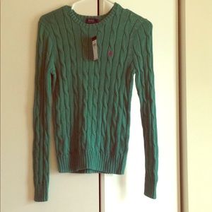 New green Ralph Lauren sweater